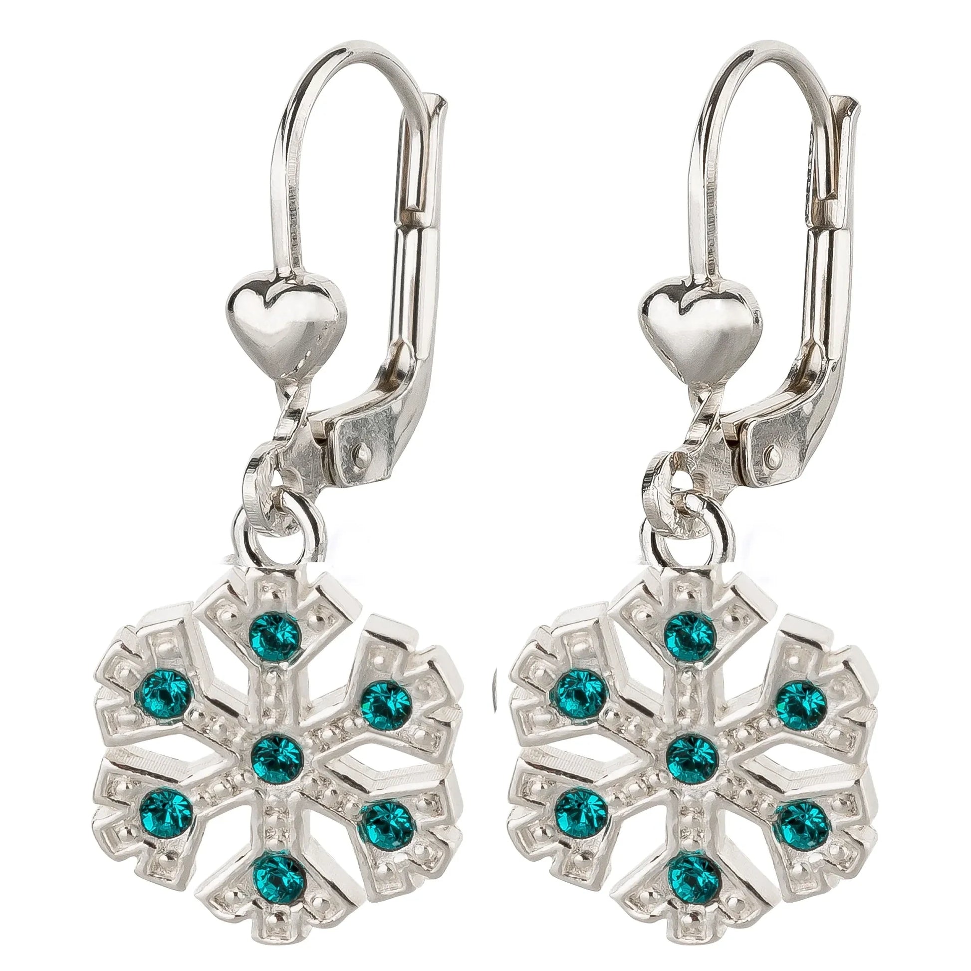 Ohrringe Schneeflocke 925 Silber Zirkonia