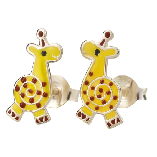 Kinderohrringe funny Giraffe 925 Silber