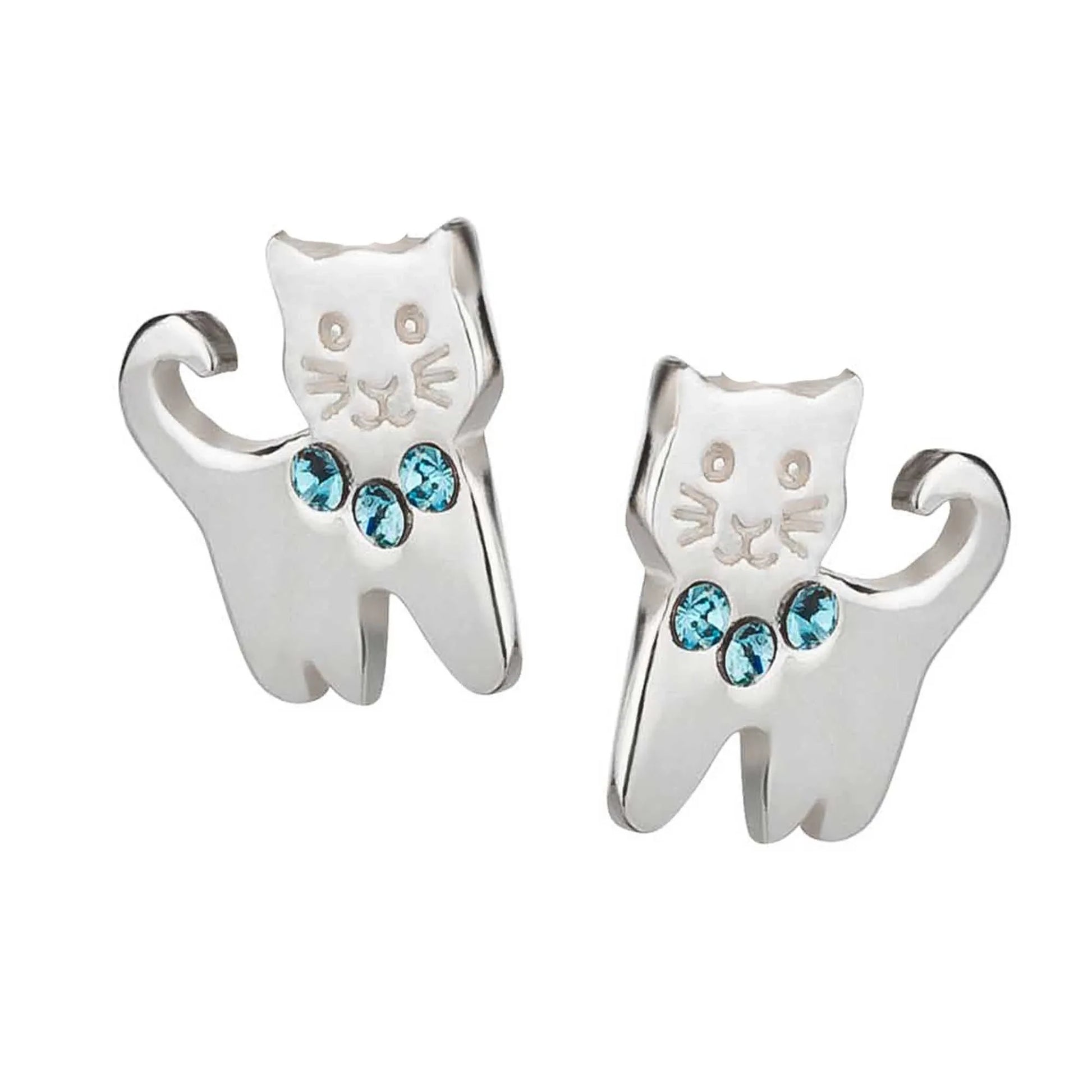 Kinderohrringe Ohrstecker Katze 925 Silber