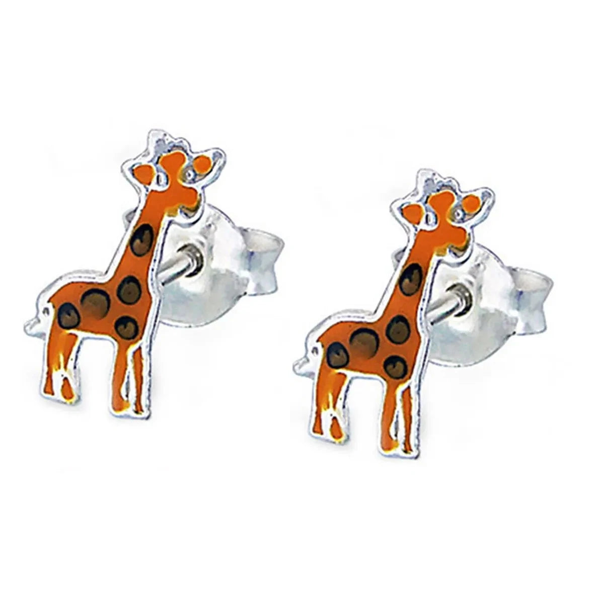 Kinderohrringe Giraffe 925 Silber