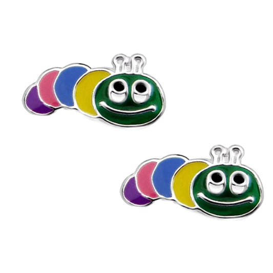 Kinderohrringe Regenwurm 925 Silber