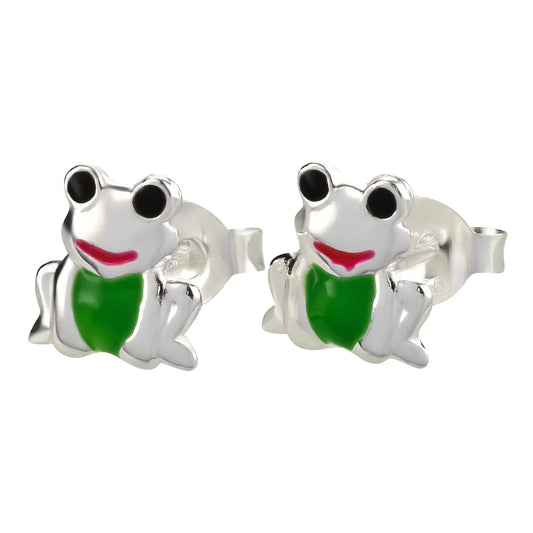 Kinderohrringe kleiner Frosch 925 Silber