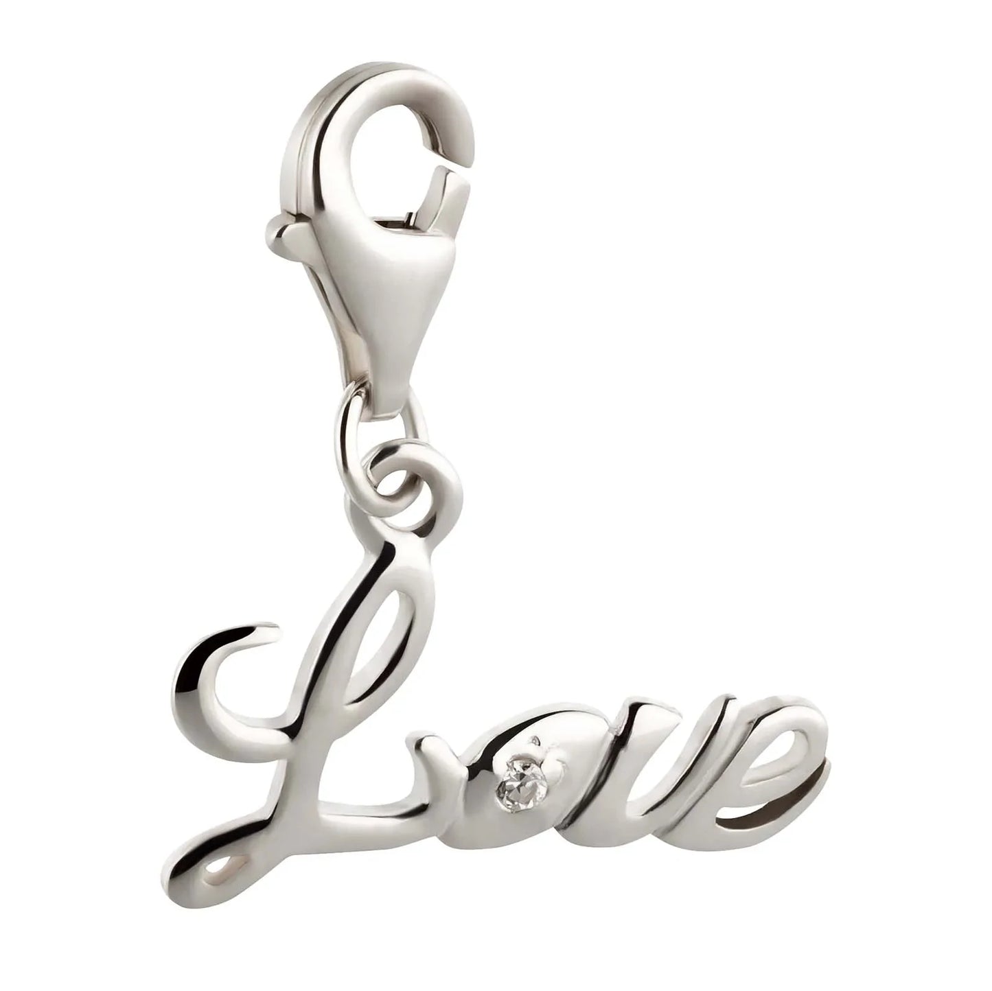 Charms Anhänger Love Kristall 925 Silber