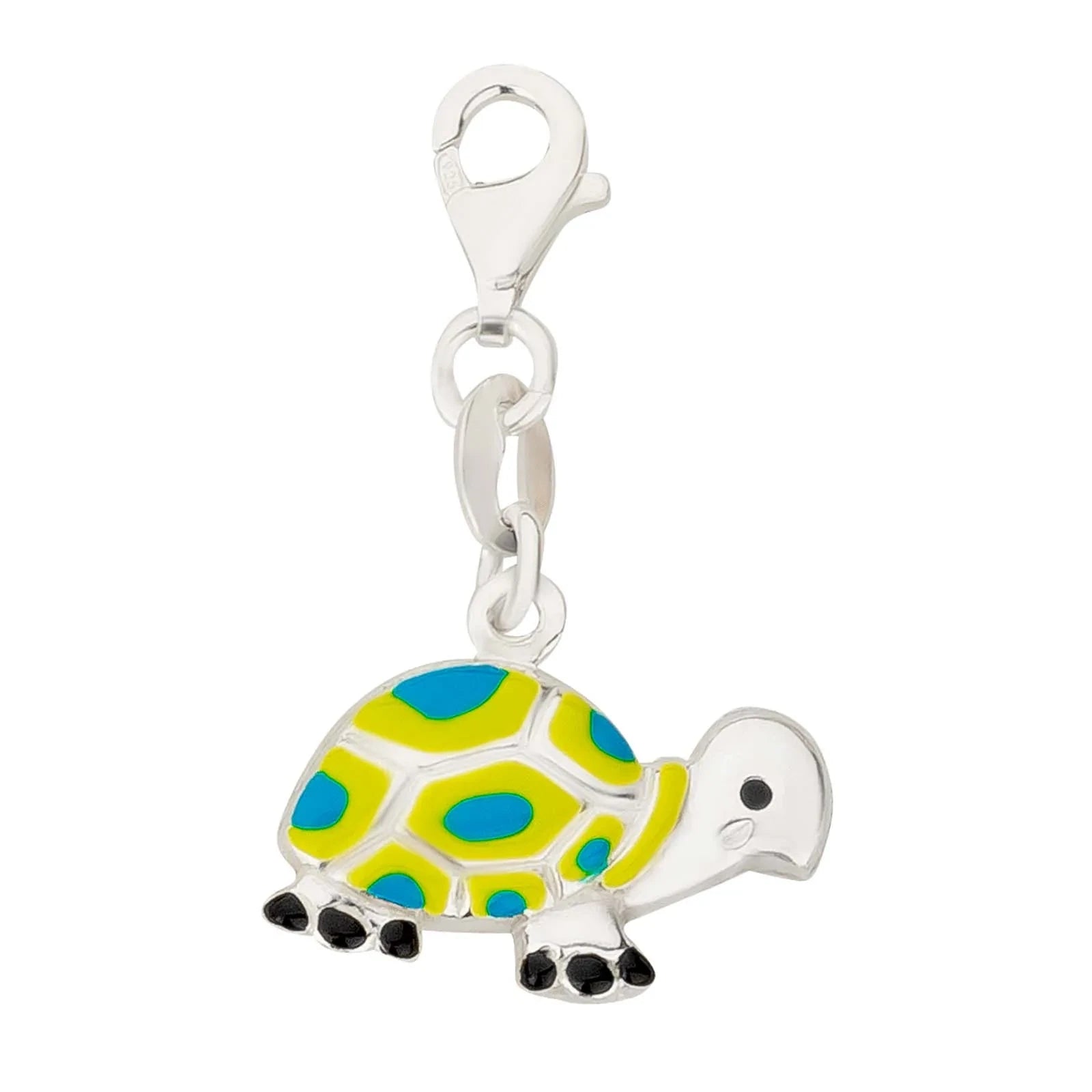 Charms Anhänger grüne Schildkröte 925 Silber