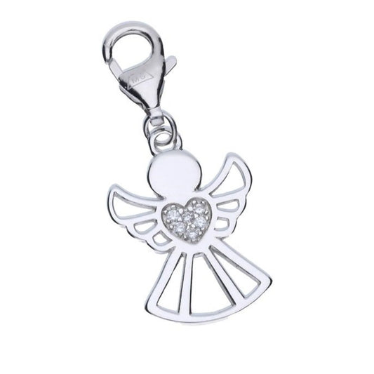 Charms Anhänger Engel  Schutzengel Herz 925 Silber