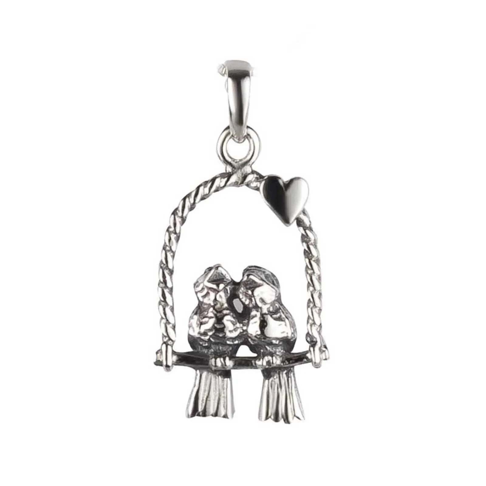 Anhänger Vögel Liebe Freundschaft 925 Silber