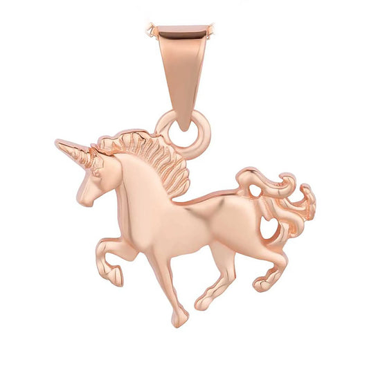 Anhänger Einhorn 925 Silber Rosegold