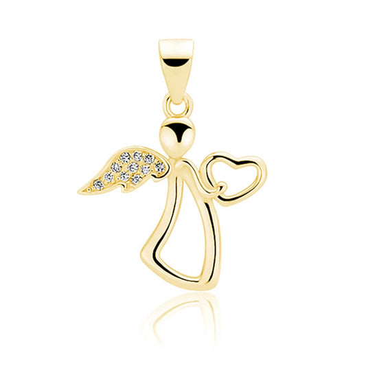Anhänger schicker Engel Schutzengel  925 Silber Gold