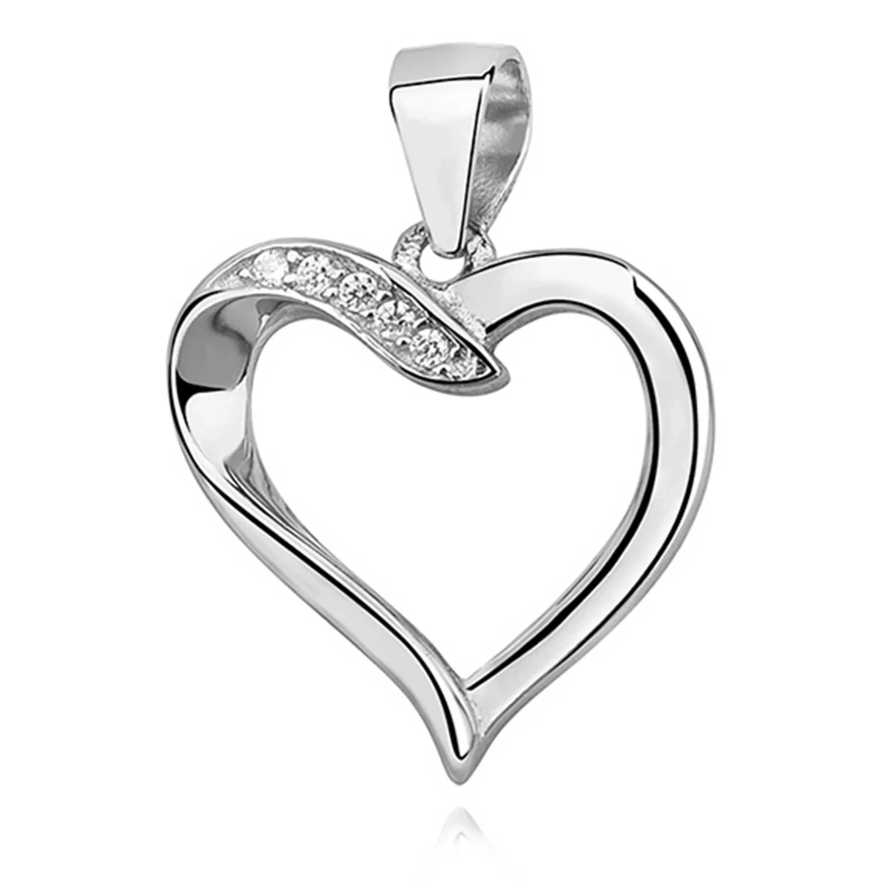 Anhänger Herz 925 Silber schlicht elegant