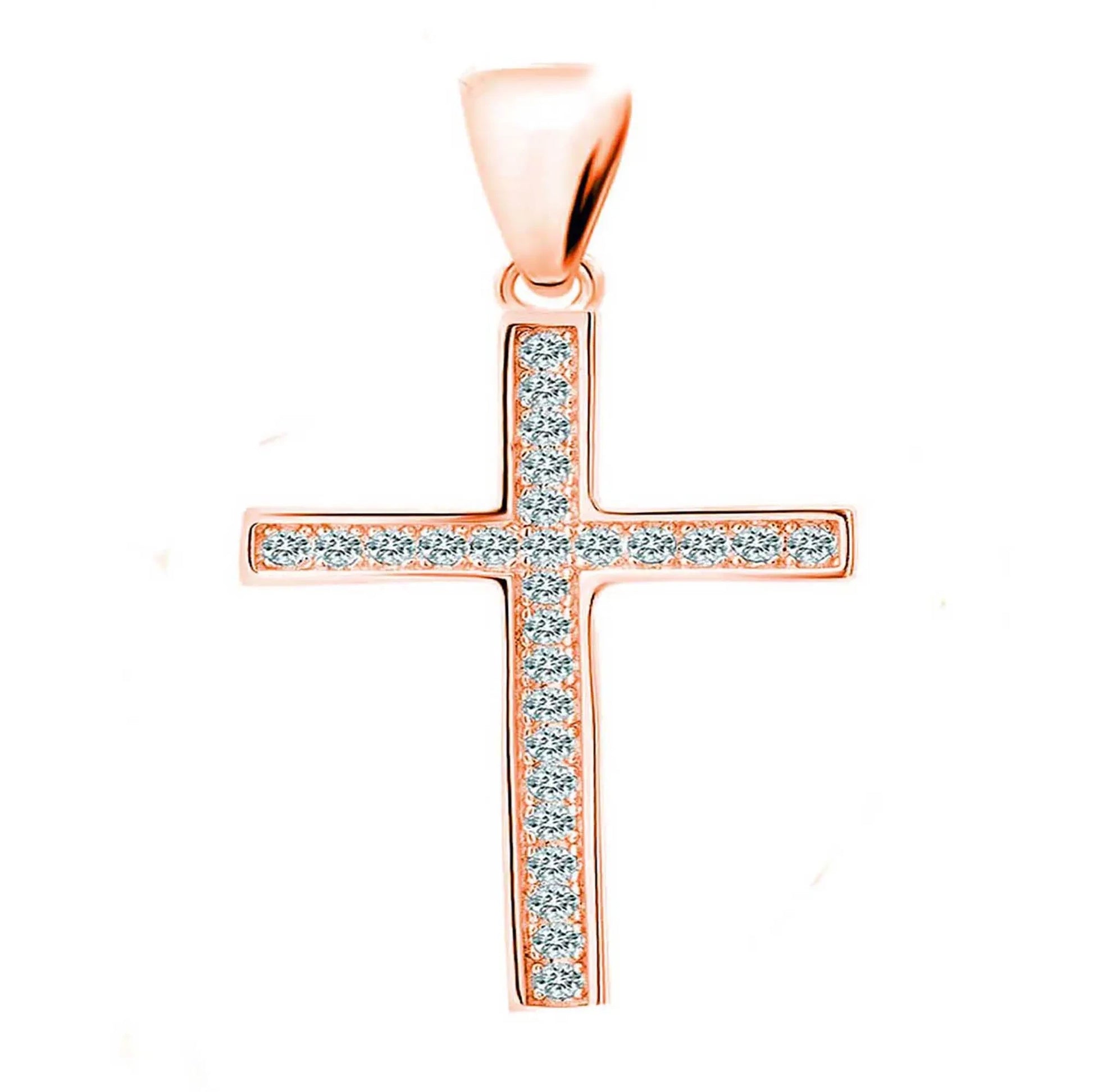 Anhänger Kreuz 925 Silber Rosegold