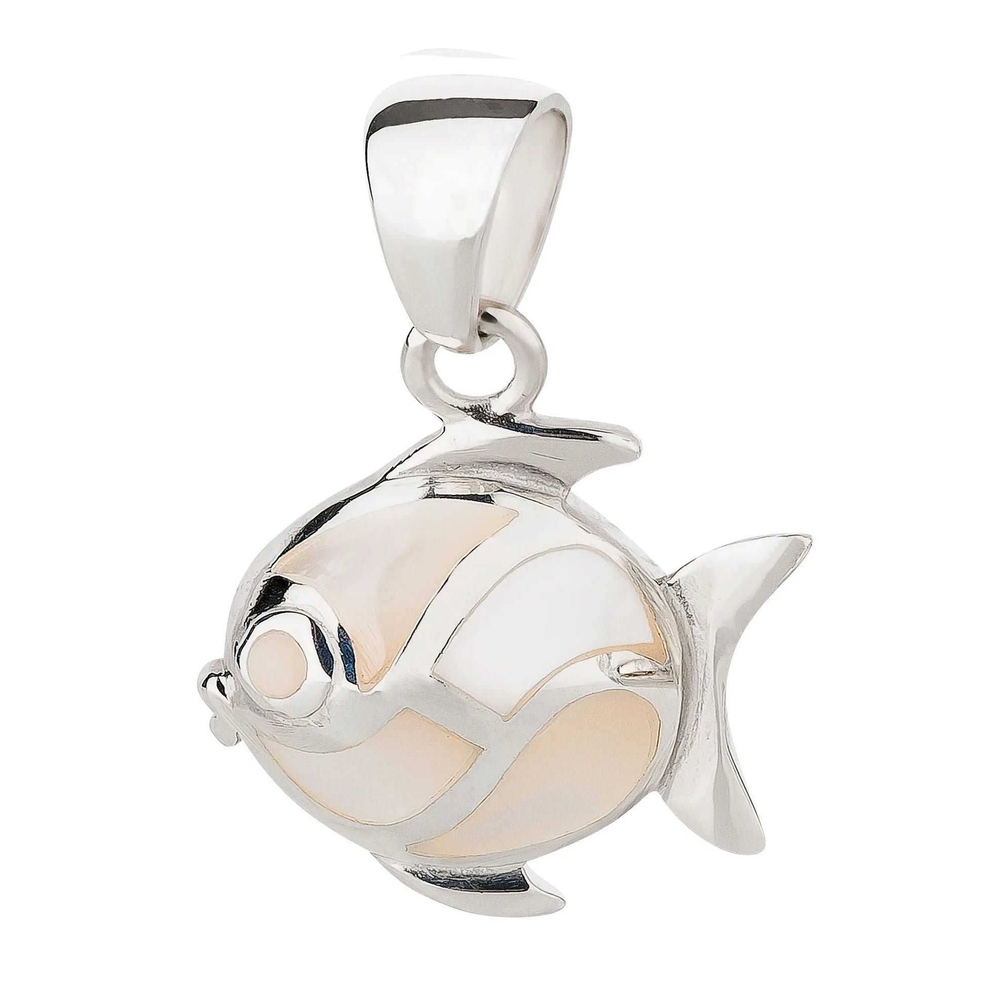 Anhänger Fisch Mondstein 925 Silber