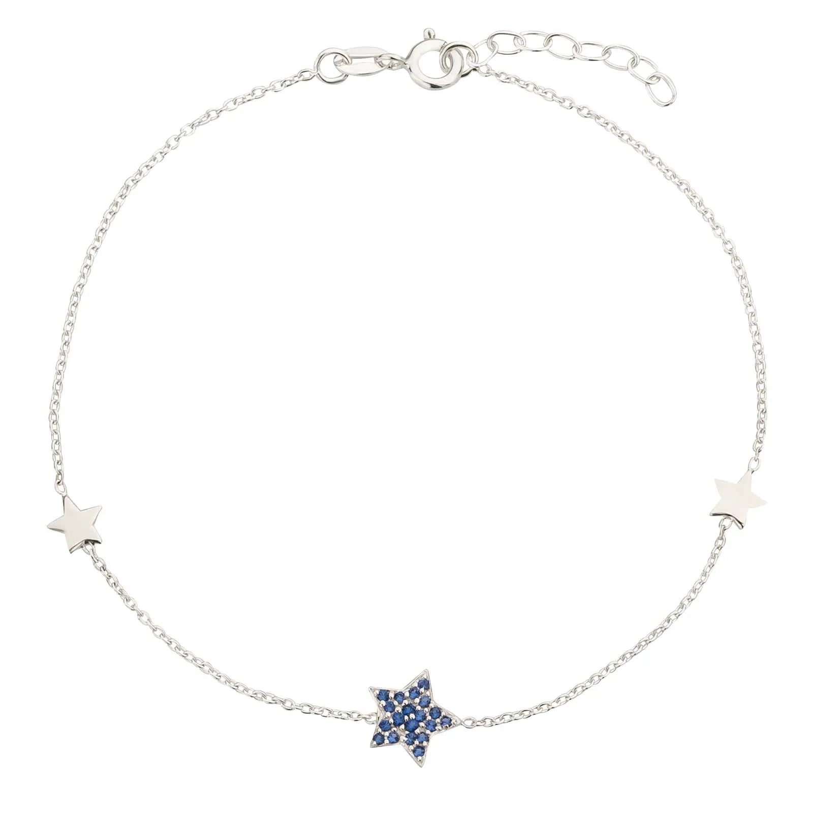 Fußkette Fußkettchen Sternchen 925 Silber