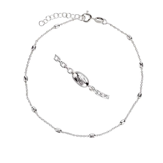 Fußkette Fußkettchen Designkugel 925 Silber