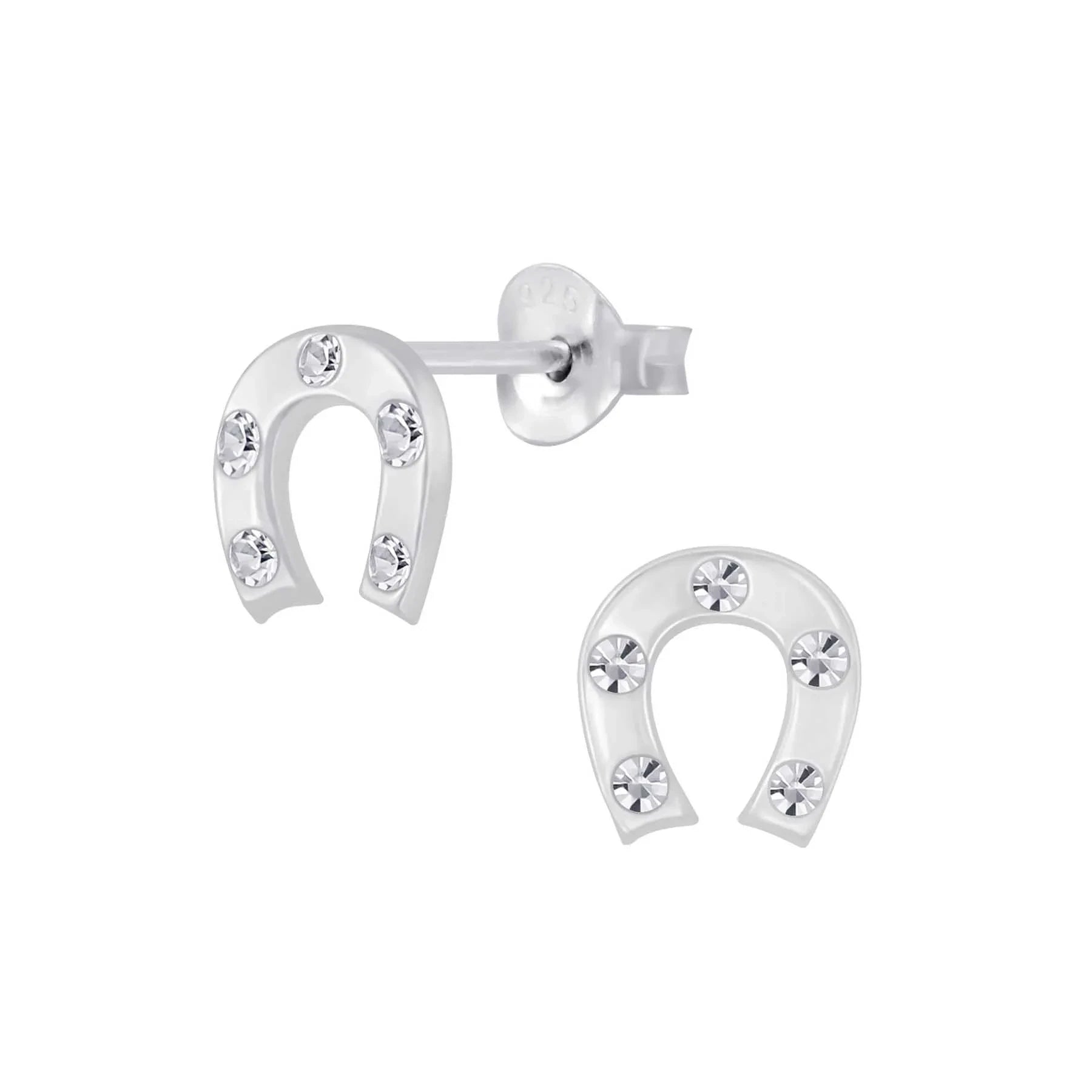 Ohrringe Ohrstecker Hufeisen 925 Silber