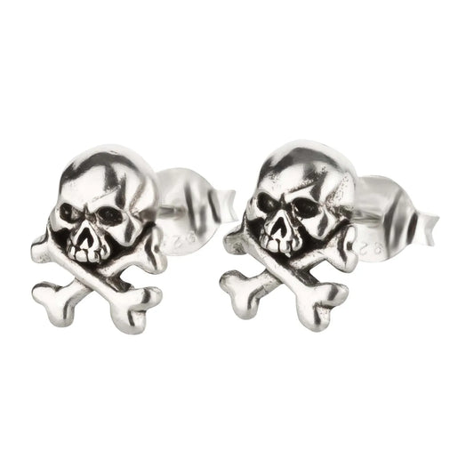 Ohrringe Totenkopf 925 Silber