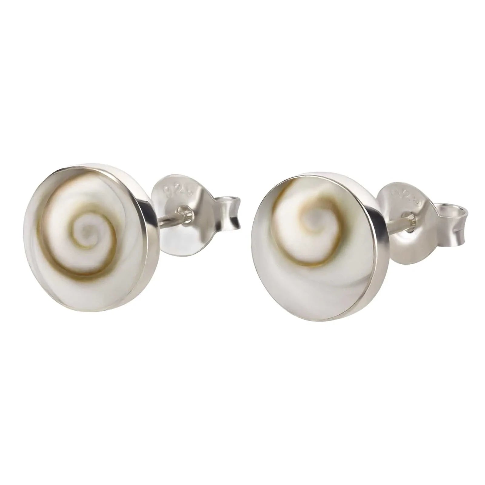 Ohrstecker Muschel Shiva Eye 925 Silber