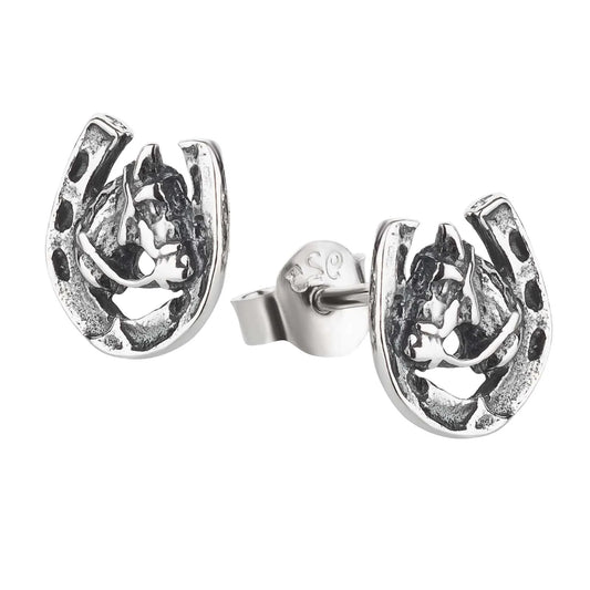 Ohrringe Pferd Hufeisen 925 Silber