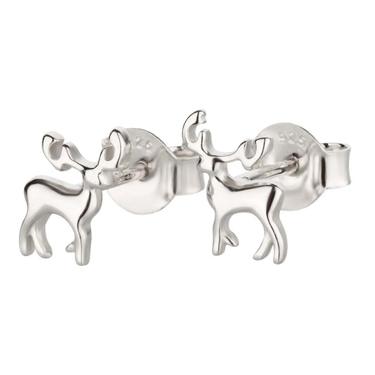 Ohrringe Ohrstecker Hirsch Jagd 925 Silber