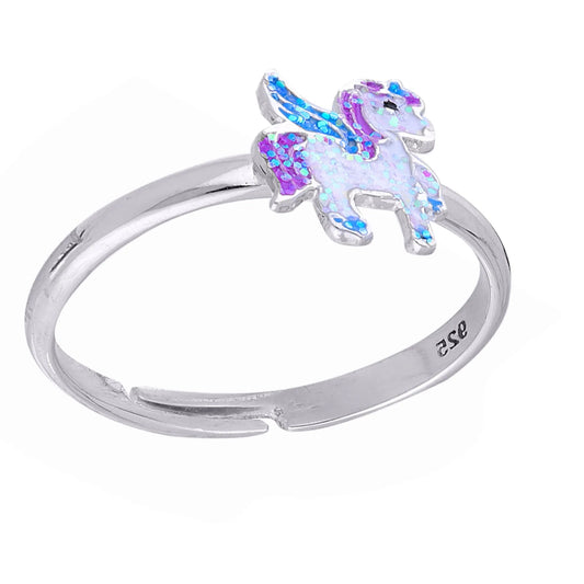 Kinderring Einhorn Pegasus Ido 925 Silber