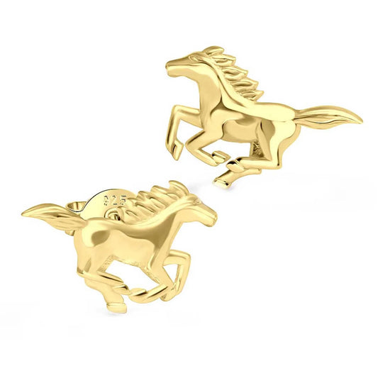 Ohrringe Pferd Galopp 925 Silber
