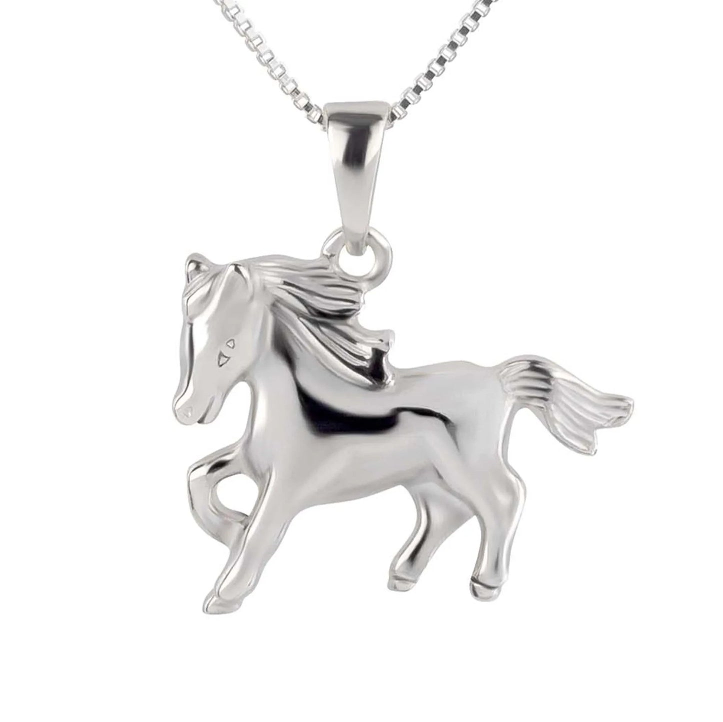 Kinder Anhänger freches Pferd Pony 925 Silber