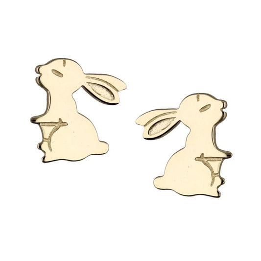 Ohrringe Hase 925 Silber vergoldet
