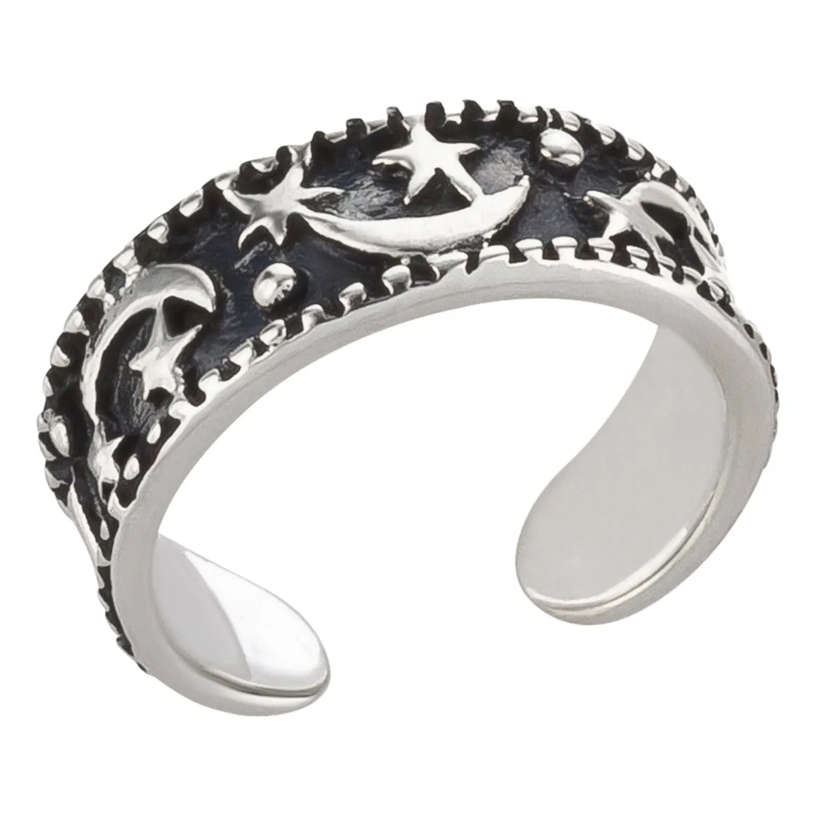 Zehenring Zehring Mond Kosmos 925 Silber