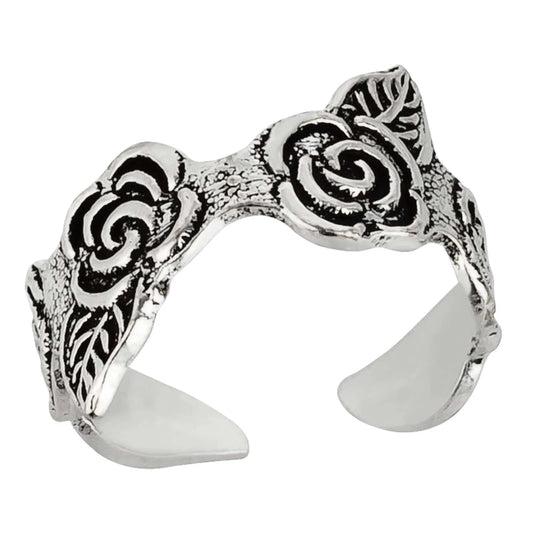 Zehenring Zehring Rosenblatt 925 Silber