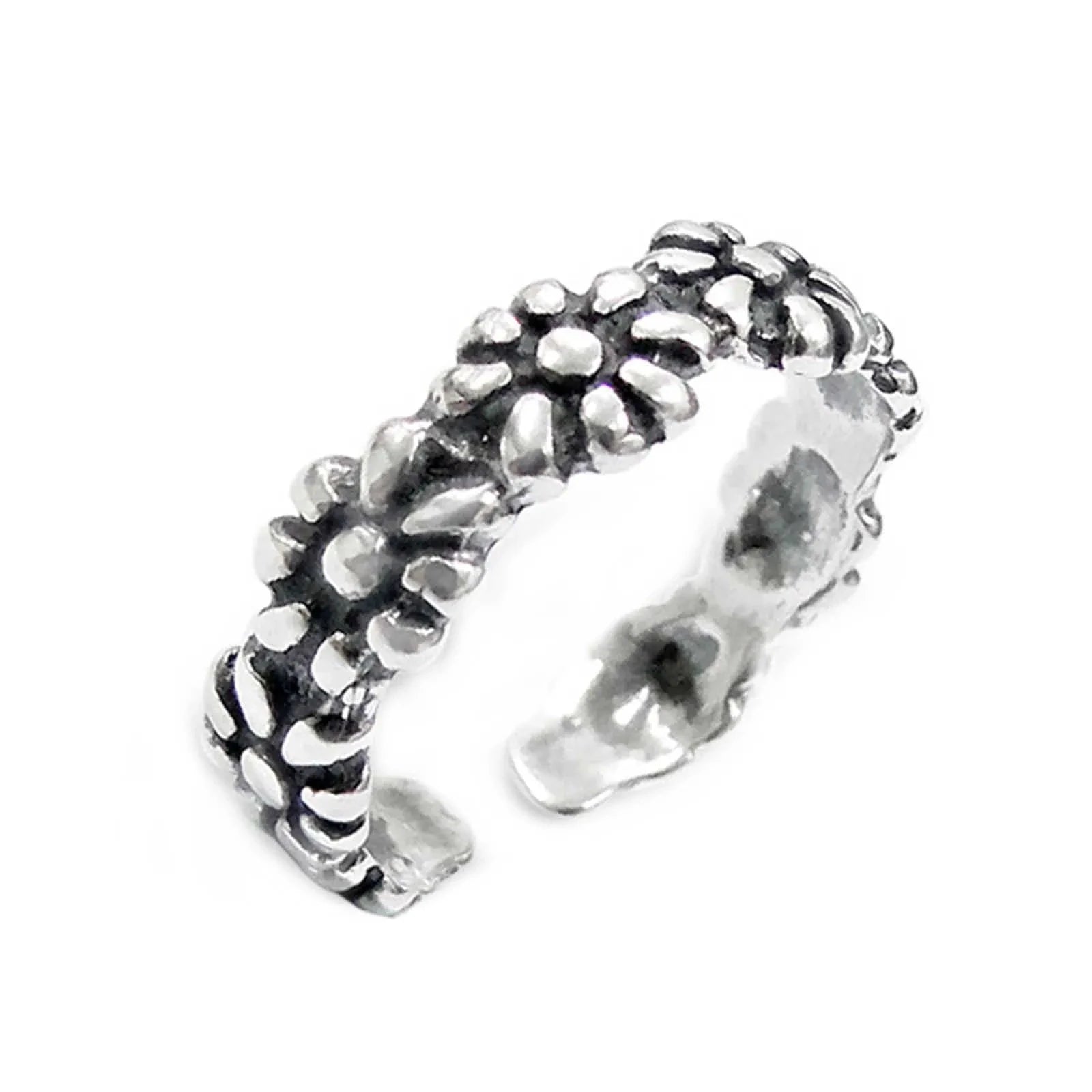 Zehenring Zehring Sonnenblumen 925 Silber