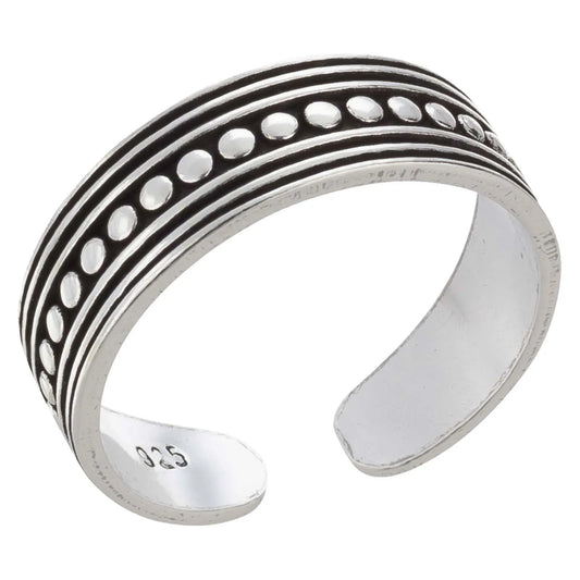 Zehenring Zehring mit Punkten 925 Silber