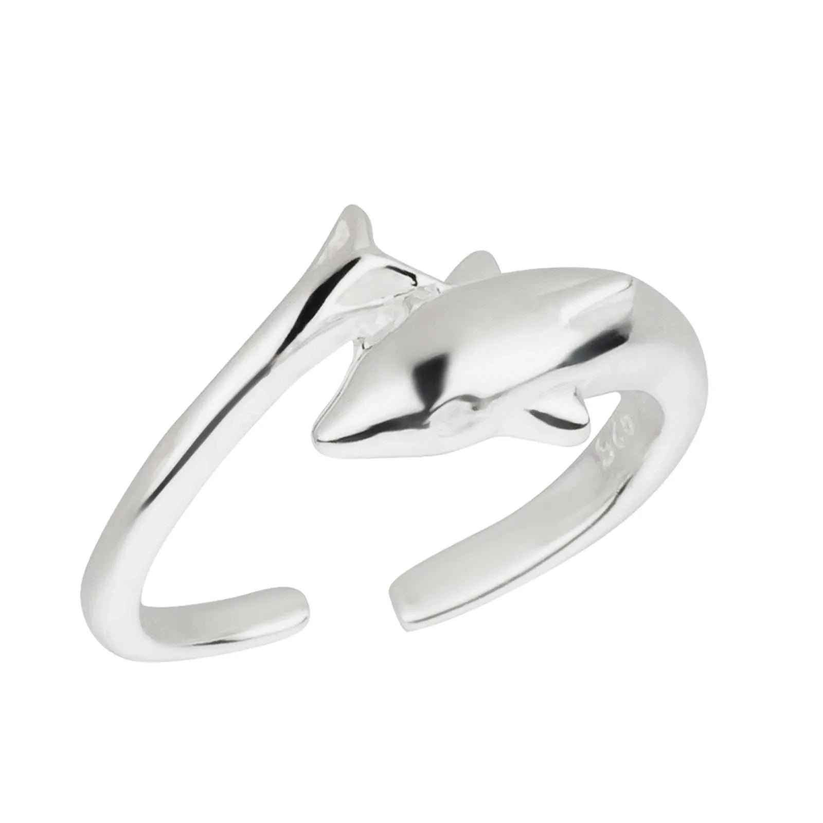 Zehenring Zehring Delfin 925 Silber Grösse verstellbar