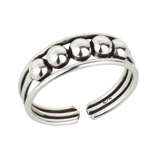 Zehenring Zehring schicke Kugeln 925 Silber