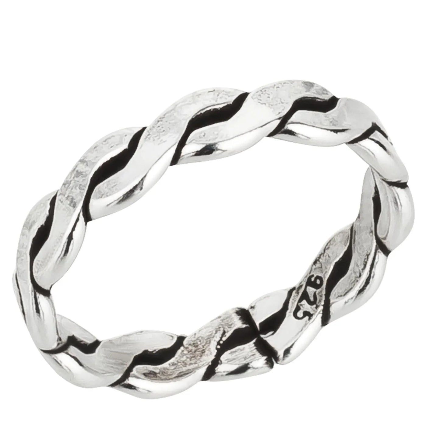 Zehenring Zehring schmal Flecht 925 Silber
