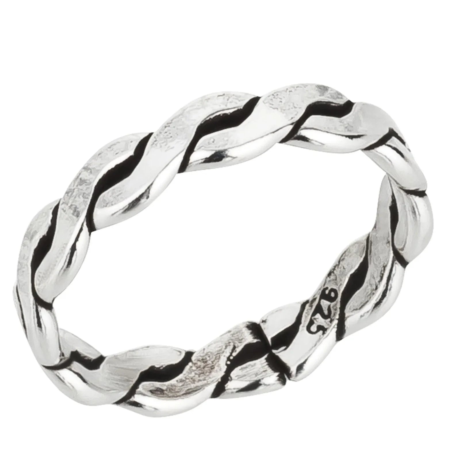 Zehenring Zehring schmal Flecht 925 Silber