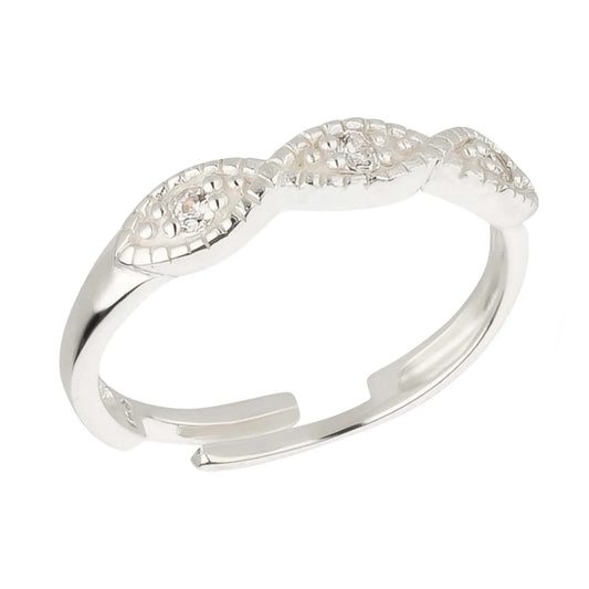Zehenring Zehring funkelndes Motiv 925 Silber