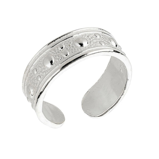 Zehenring Zehring Punkte Design 925 Silber