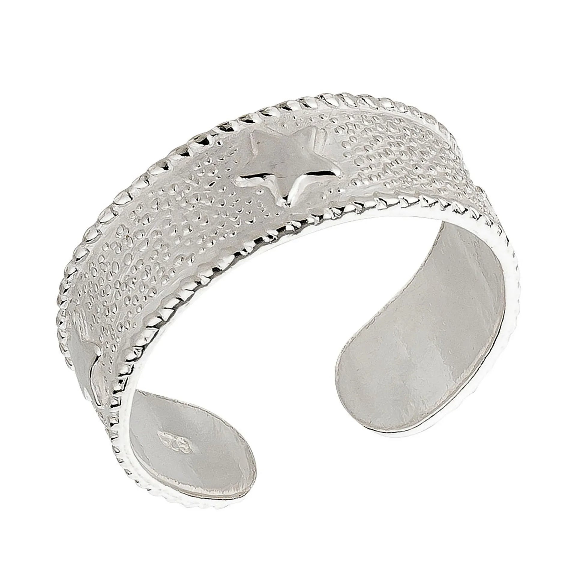 Zehenring Zehring Sterne Design 925 Silber