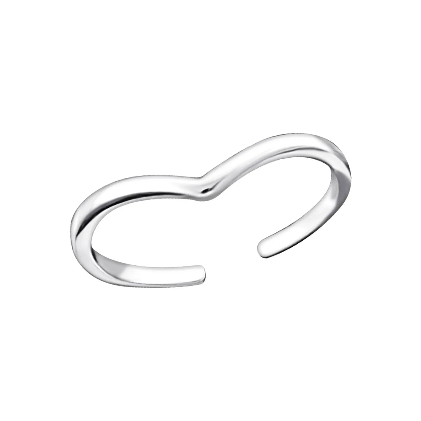 Zehenring Zehring schmal fein geschwungen 925 Silber