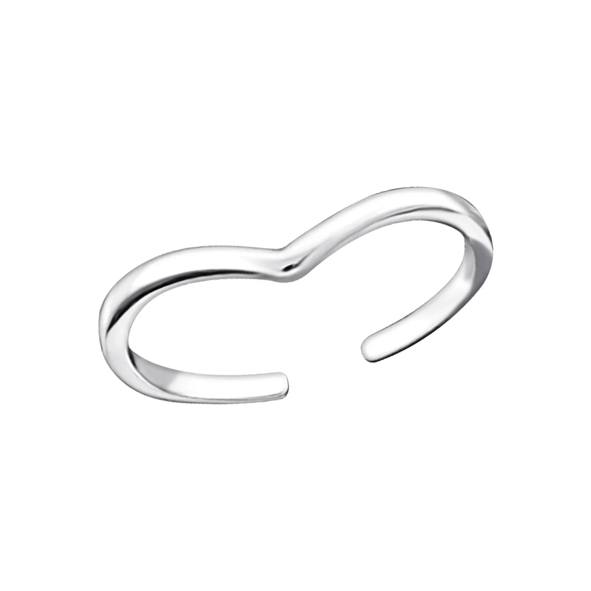 Zehenring Zehring schmal fein geschwungen 925 Silber