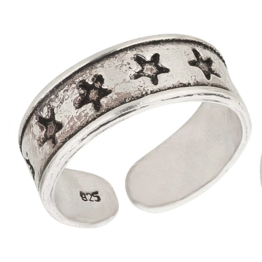 Zehenring Zehring kleine Sterne 925 Silber
