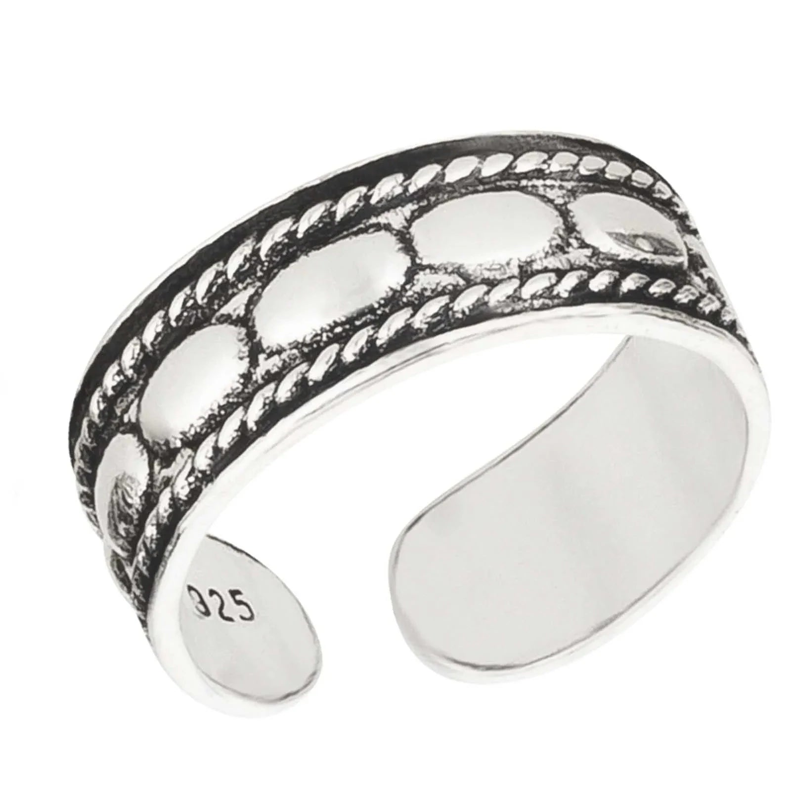Zehenring Zehring Muster Antik 925 Silber