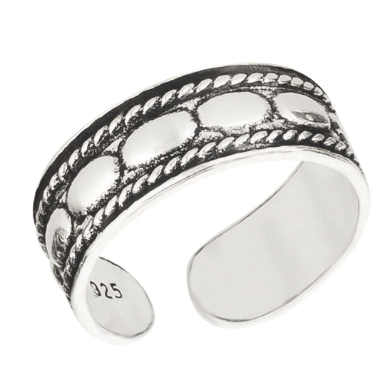 Zehenring Zehring Muster Antik 925 Silber