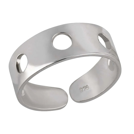 Zehenring Zehring mit Loch 925 Silber
