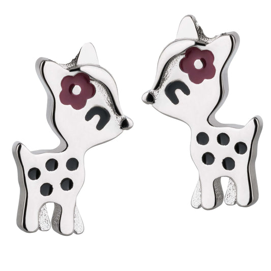 Kinderohrringe Reh Bambi 925 Silber