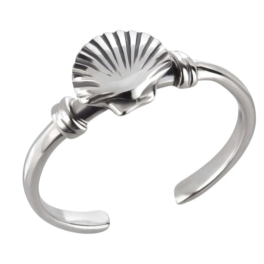 Zehenring Zehring schicke Muschel 925 Silber