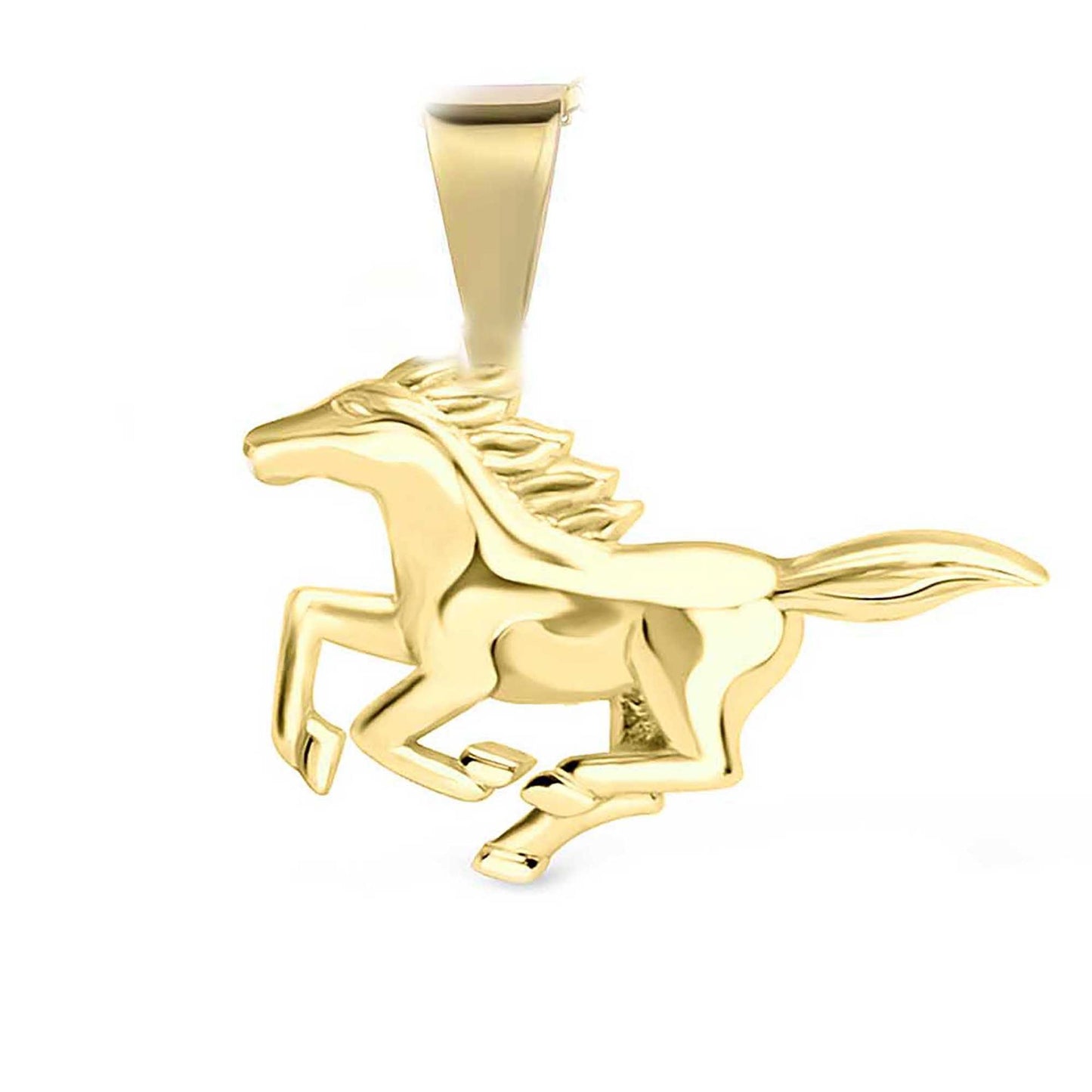 Anhänger Pferd 925 Silber vergoldet