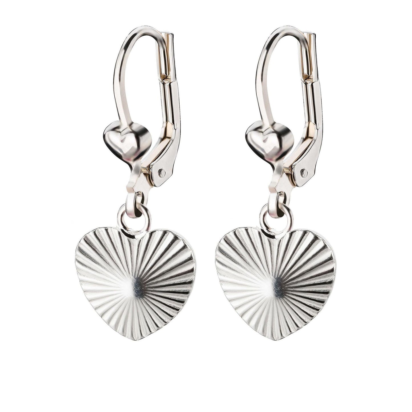 Ohrringe Ohrhänger Design Herz 925 Silber