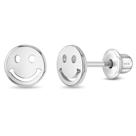 Ohrringe Smily 925 Silber Sicherheitsverschluss