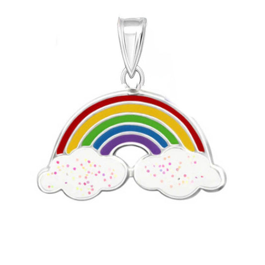 Kinder Anhänger bunter Regenbogen 925 Silber