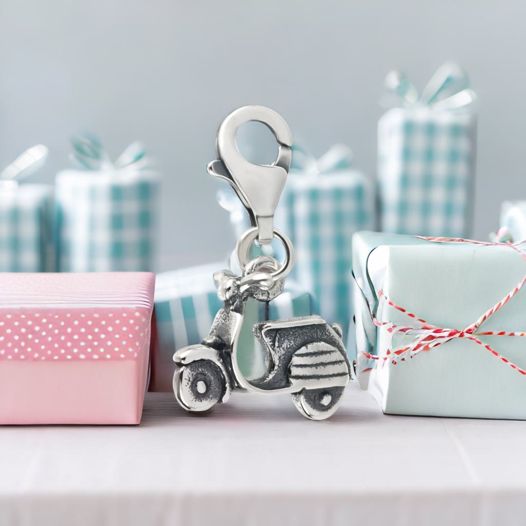 Charms Anhänger Mofa Roller 925 Silber